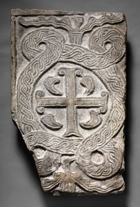 Transenna Panel s křížem, lombardský, 700-800 od Italian School