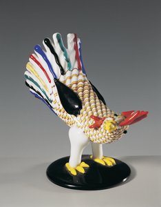 Váza ve tvaru kohouta, Murano, Benátky, Benátsko, Itálie od Italian School