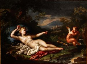 Venuše a Amor od Italian School