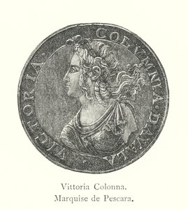 Vittoria Colonna, Marquise de Pescara (rytina) od Italian School
