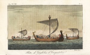 William The Dobyvatelská flotila bitevních lodí od Italian School