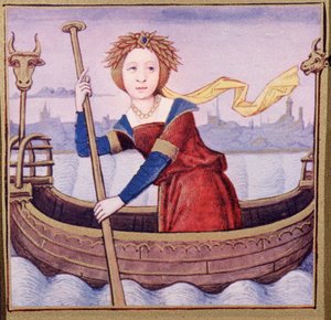 Isis, ilustrace z De Mulieribus Claris od Giovanniho Boccaccia