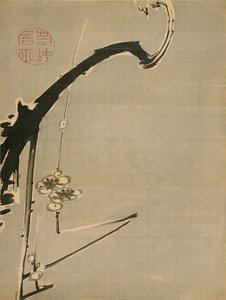 Plum Blossoms - Jakuchu, Ito (1716-1800) - 18. století - Akvarel a tuš na papíře - 34,8x26,2 - Suntory Museum of Art