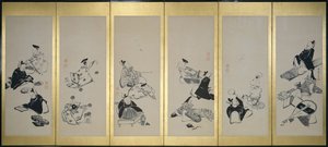 Třicet šest nesmrtelných básníků, 1798 od Ito Jakuchu