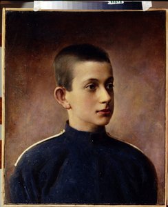 Portrét velkovévody Konstantina Nikolajeviče Ruska (1827-1892). (Portrét ruského velkovévody Konstantina Nikolajeviče). Portrét teenagera. Obraz Ivana Alexejeviče Tyurina (1824-1904), olej na plátně. Ruské umění 19. století. Sate centrální Na od Ivan Alekseevich Tyurin