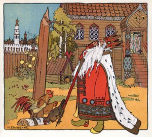 Princezna a žába, kolem roku 1899 (litografie) od Ivan Yakovlevich Bilibin