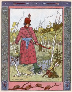 Princezna a žába, c.1899 (litografie) od Ivan Yakovlevich Bilibin