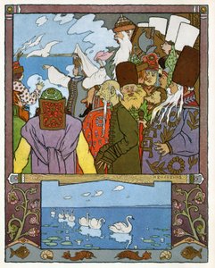 Princezna a žába, kolem roku 1899 (litografie) od Ivan Yakovlevich Bilibin