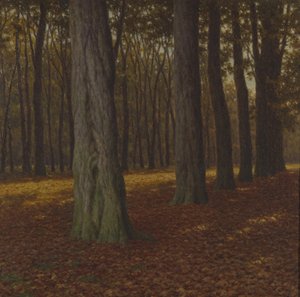 Zalesněná krajina (olej na plátně) od Ivan Fedorovich Choultse