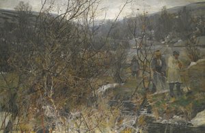 Zimní lov od Ivan Fyodorovich Kolesnikov