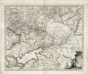 Obecná mapa guvernorátu Azov, 1782. od Ivan Ivanovich Islenyev