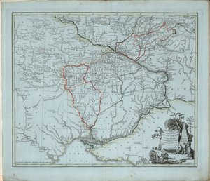 Obecná mapa gubernie Novorossijsk, 1779. od Ivan Ivanovich Islenyev