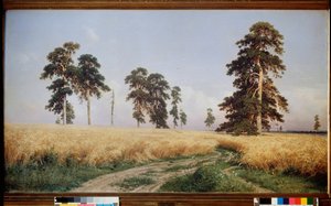 Champ de Seigle (pole Rieu) - Peinture de Ivan Ivanovič Shishkin (Chichkine) (1832-1898), huile sir toile od Ivan Ivanovich Shishkin
