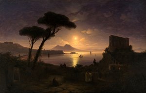 Neapolský záliv za měsíční noci, 1842