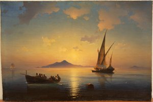Neapolský záliv par Ajvazovskij, Ivan Konstantinovič (1817-1900) od Ivan Konstantinovich Aivazovsky