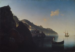 Pobřeží poblíž Amalfi, 1841 od Ivan Konstantinovich Aivazovsky