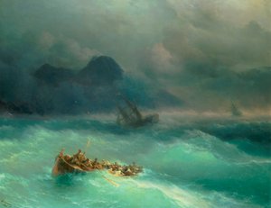 Vrak lodi od Ivan Konstantinovich Aivazovsky