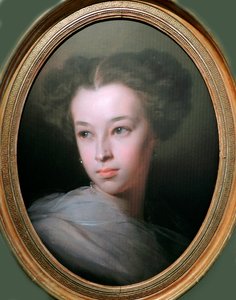 ""Portrét Natalie Alexandrovna Pushkina (1836-1913) dcera básníka Alexandra Puškina"" (Portrét Natalie Alexandrovna Pushkina, hraběnka z Merenbergu (1836-1913), dcera básníka) Obraz Ivana Makarova (1822-1897)