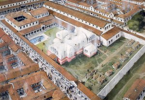 Baths, Wroxeter Roman City, Shropshire, 2. století c1980-c2017