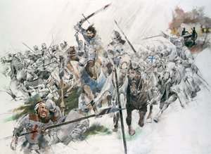Bitva u Flodden Field, 1513, c1990-2010. od Ivan Lapper