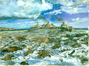 Osada z doby železné ve Scarborough, c5. století před naším letopočtem, c1990-2010 od Ivan Lapper