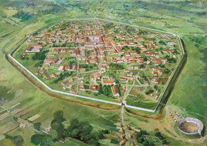 Silchester Roman City Walls, c3. století, 1990-2010.