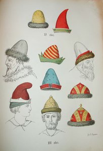 Ruské pokrývky hlavy 15. a 16. století, 1850-1852 od Ivan Mikhaylovich Snegirev