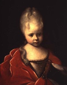 Portrét velkovévodkyně Yelizavety Petrovna jako dítěte, c.1712-13