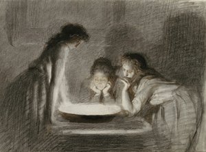 Štědrý večer věštění, 70. léta 19. století od Ivan Nikolaevich Kramskoy