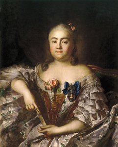 Portrét hraběnky Varvary Alexejevny Sheremetyeva 1711-1767, cca 1760