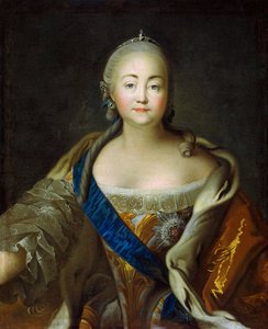 Portrét císařovny Alžběty 1709-1762, 50.-60. léta 18. století.