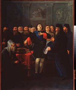 Car Petr I. založil Svatý synod od Ivan Philippovich Tupylev