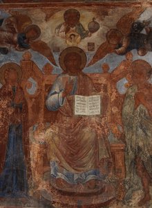 Freska v katedrále Panny Marie Znamení, Novgorod, počátek 18. století.