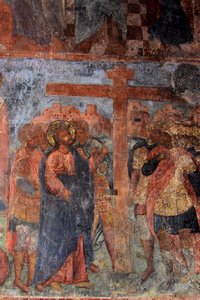 Freska v katedrále Panny Marie Znamení, Novgorod, počátek 18. století.