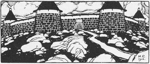 Ilustrace k básni Walls of Sain od Vjačeslava Ivanova. Hell