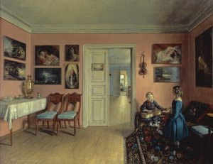 V pokoji umělců, 1855 od Iwan Chrutsky