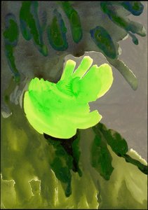 Kensington Gardens Series: Leaf Cascade, 2007 (kombinovaná média na papíře)