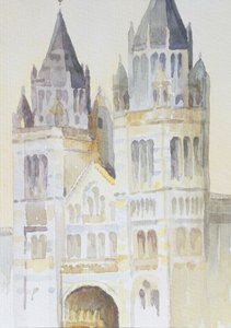 Hlavní vchod do The Natural History Museum, Londýn, Daytime, 1994 (wc na papíře) od Izabella Godlewska de Aranda