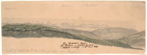 Od Koldekind ligeop z Lundene v údolí Norde Oure ve Valdres v Norsku od Johan Christian Dahl