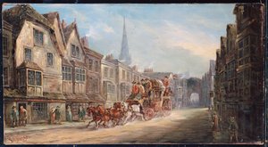 Královská pošta z Londýna do Exeteru prochází Salisbury, 1895