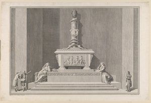 Hrobový pomník Frederika V. v katedrále v Roskilde od J.F. Clemens