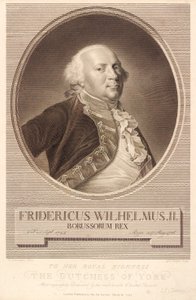 Friedrich Wilhelm II., pruský král od J.F. Clemens