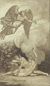 Ilustrace k Ewaldovu "Adam a Eva". V od J.F. Clemens