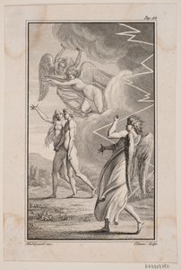 Ilustrace k dílu Johannese Ewalda „Adam a Eva“ V od J.F. Clemens