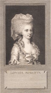 Portrét princezny Louise Augusty od J.F. Clemens