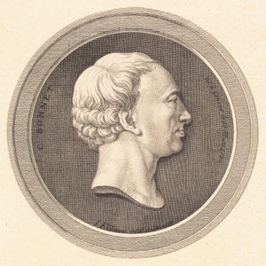 Reliéfní medailon s portrétem Bonneta od J.F. Clemens