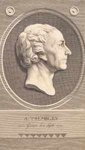 Reliéfní medailon s portrétem zoologa Abrahama Trembleyho od J.F. Clemens
