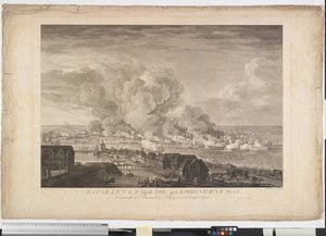 Bitva o Reden dne 2. dubna 1801 od J.F. Clemens