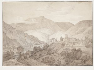 Cappucinerkloster ve Spoletu od J.L. Lund