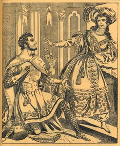„Ivanhoe: Sir Brian de Bois Guilbert a Rebecca“, 19. století